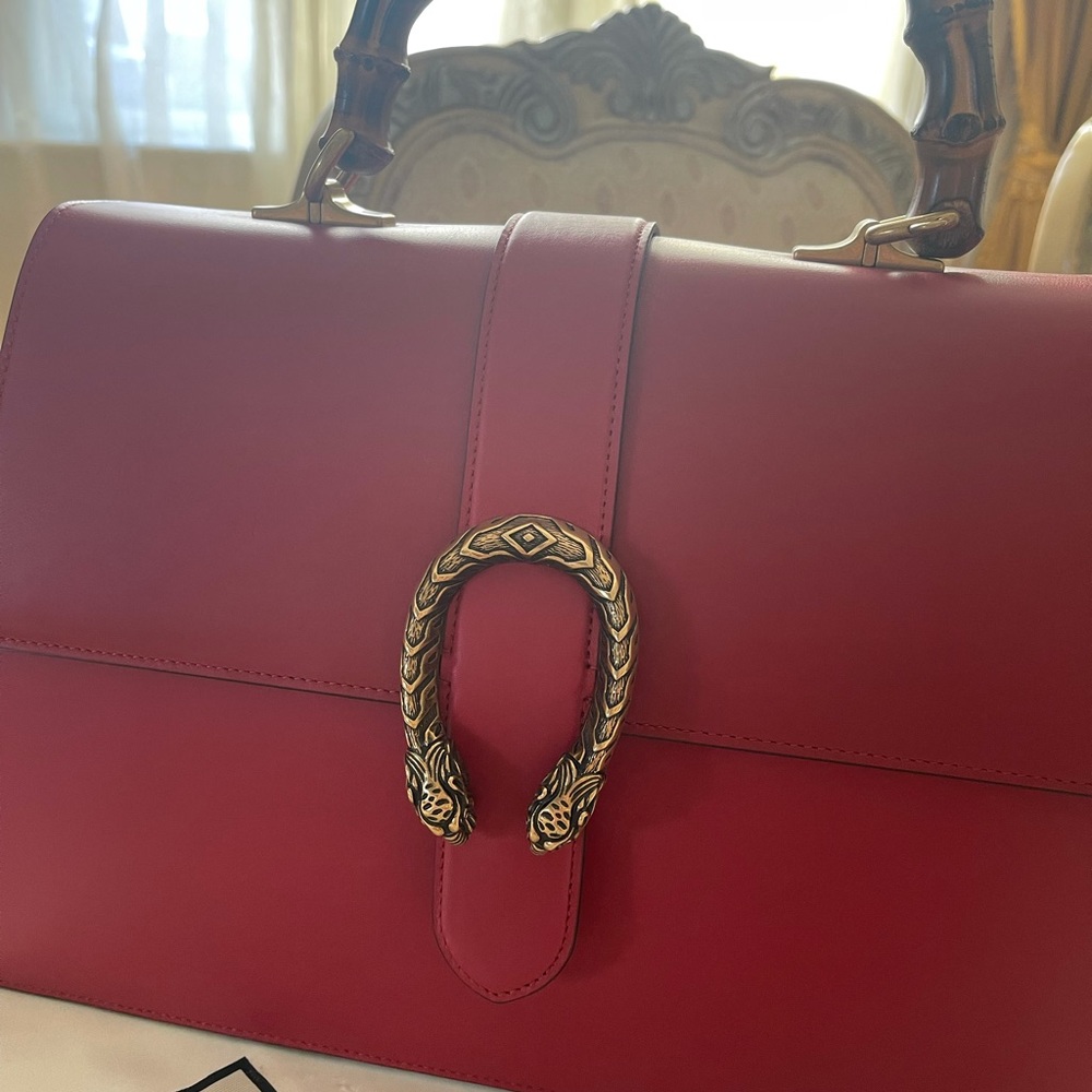 Handbag Gucci large top handles Dionysus
